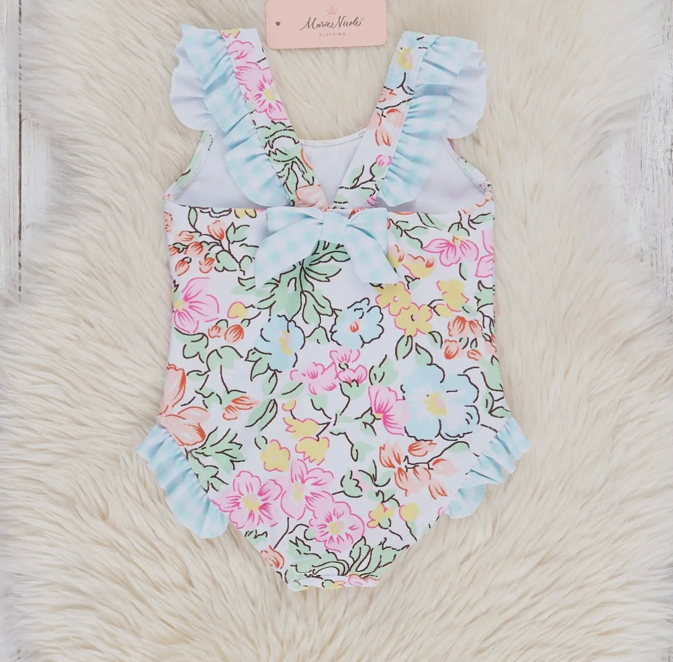 Ruffle Floral Swimsuit