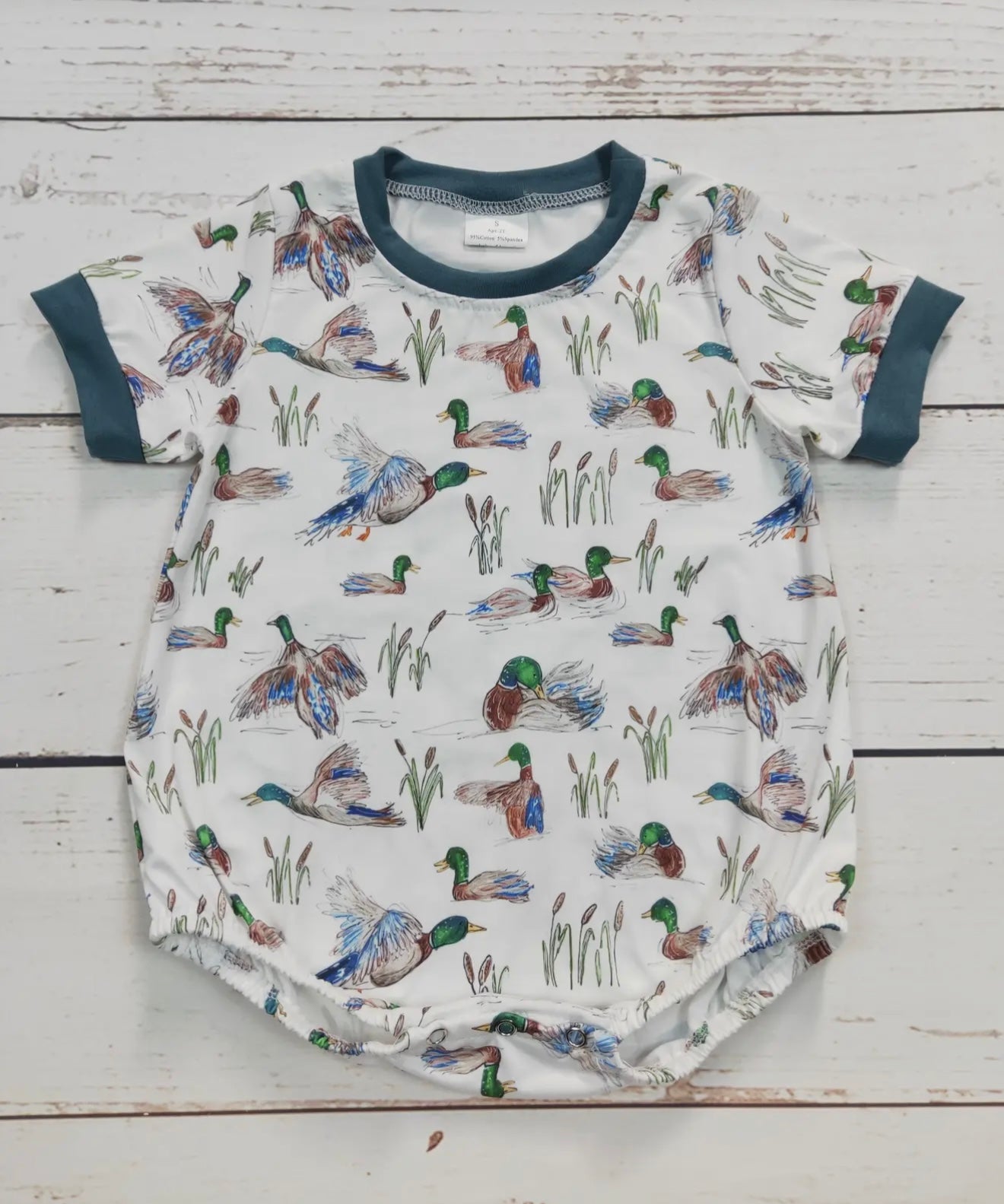 Duck Printed Baby Boy Bubble
