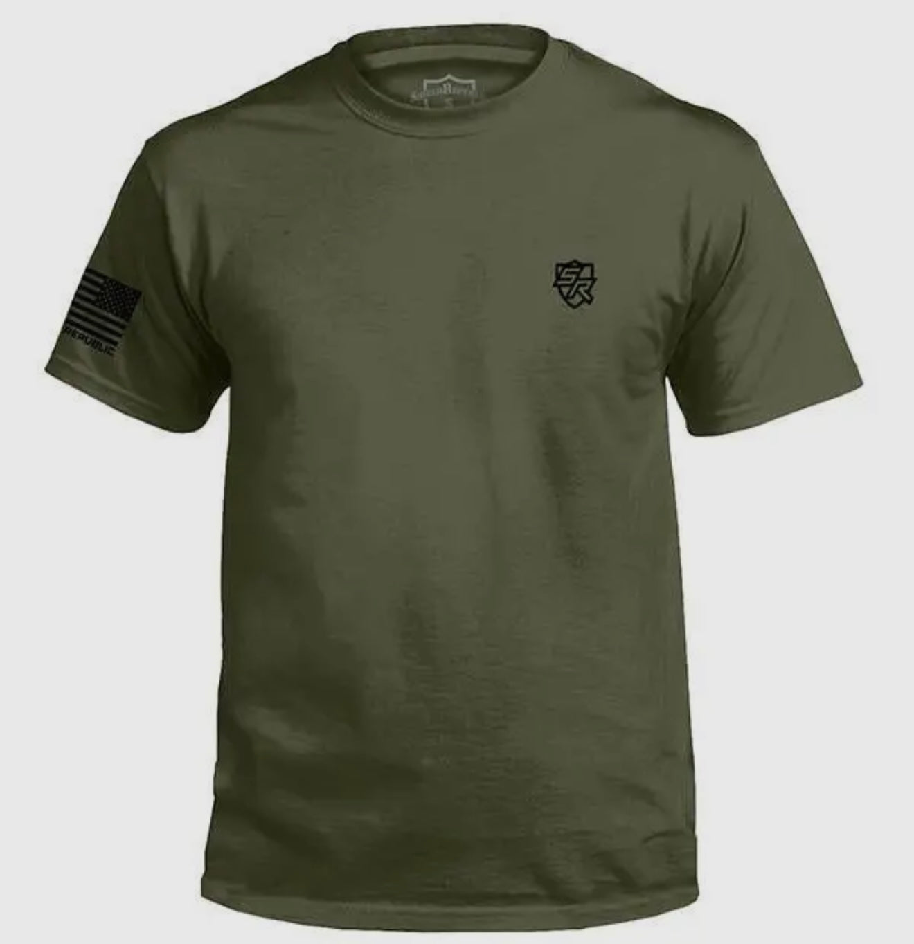 Army Green Firearm Flag Tshirt