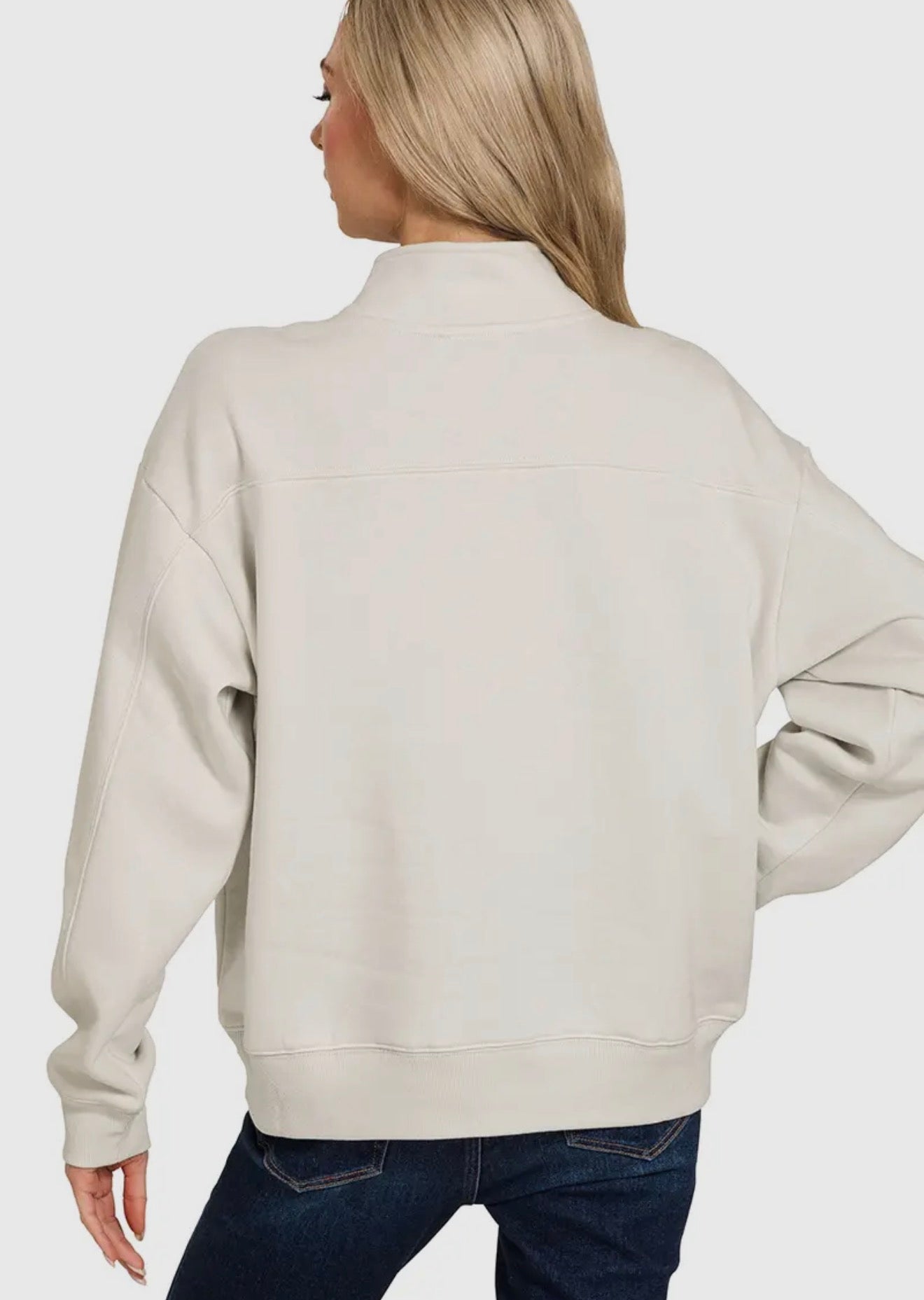 Fleece half zip pullover