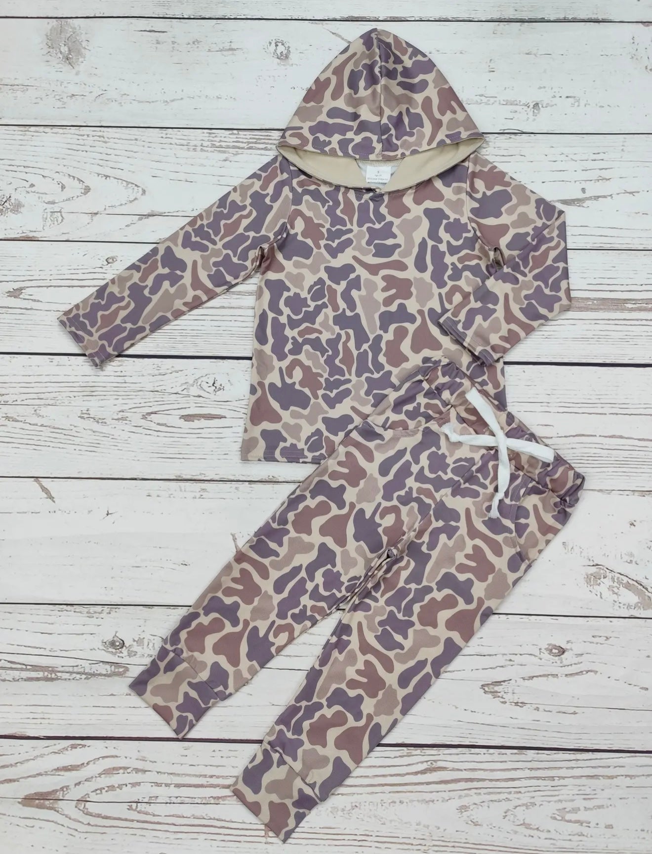 Boys camo hoodie & jogger set