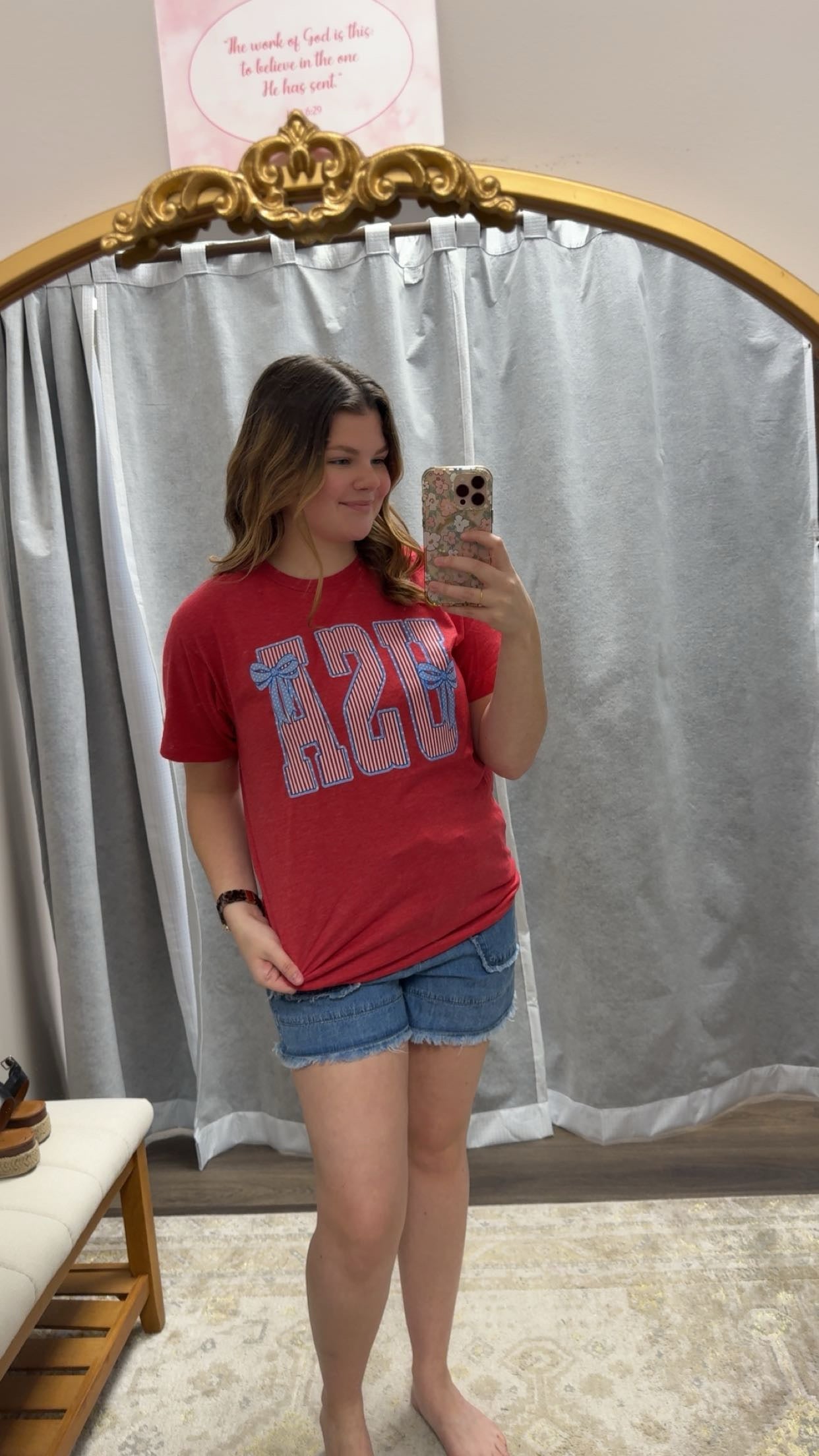 Stripes & Bows USA Tee
