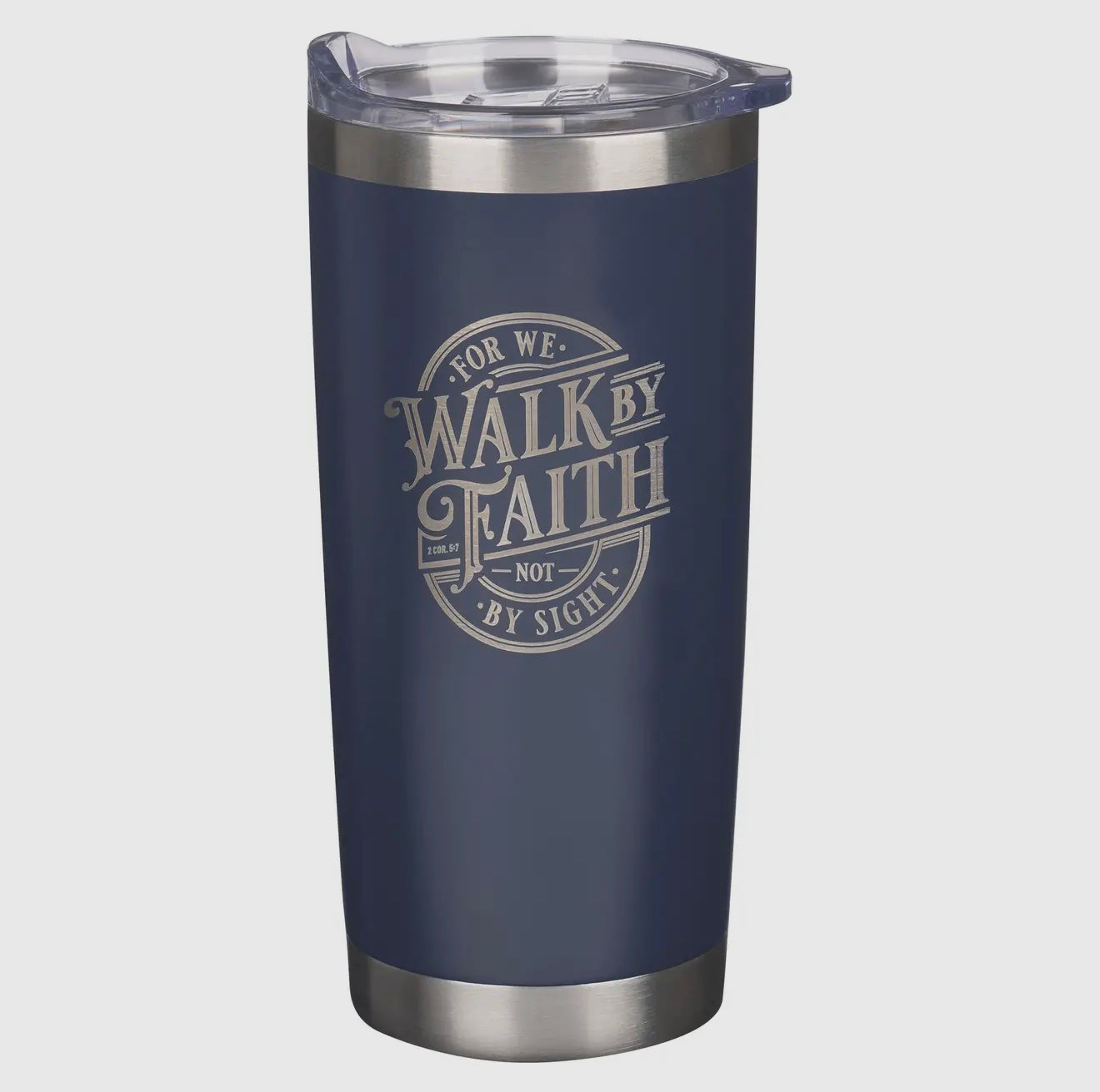 Navy Walk By Faith Tumbler