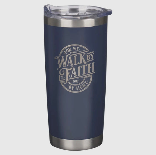 Navy Walk By Faith Tumbler
