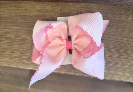 Light Pink Moonstitch Bow