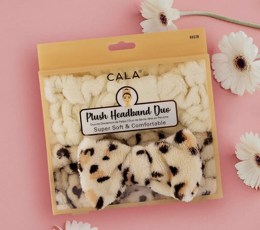 Leopard facial headband duo