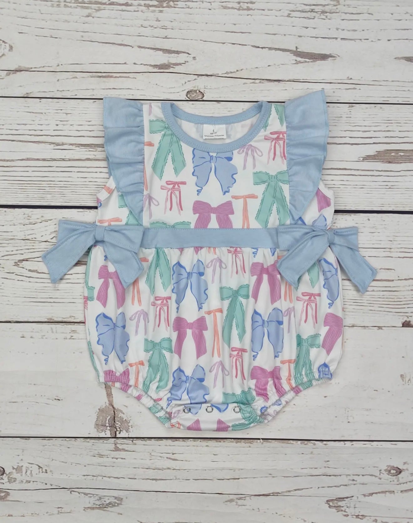 Multi Color Bow Printed Bubble
