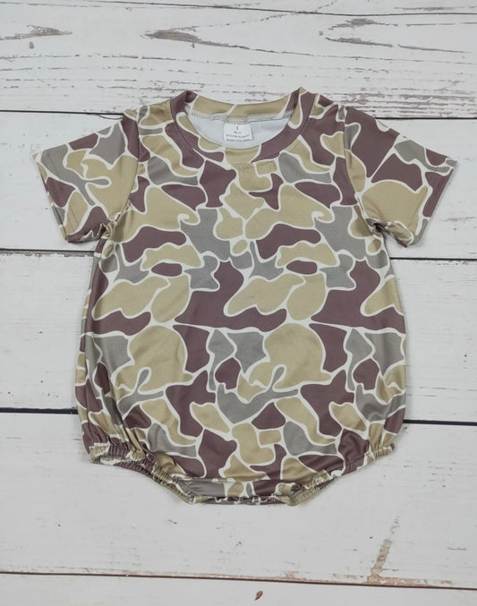 Baby Boy Camo Print Bubble