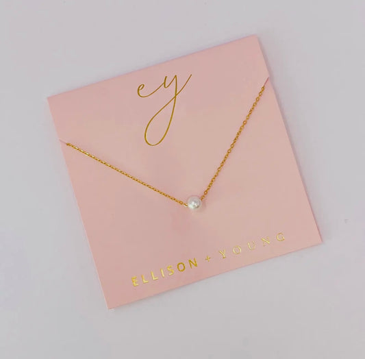 Dainty Single Pearl Necklace