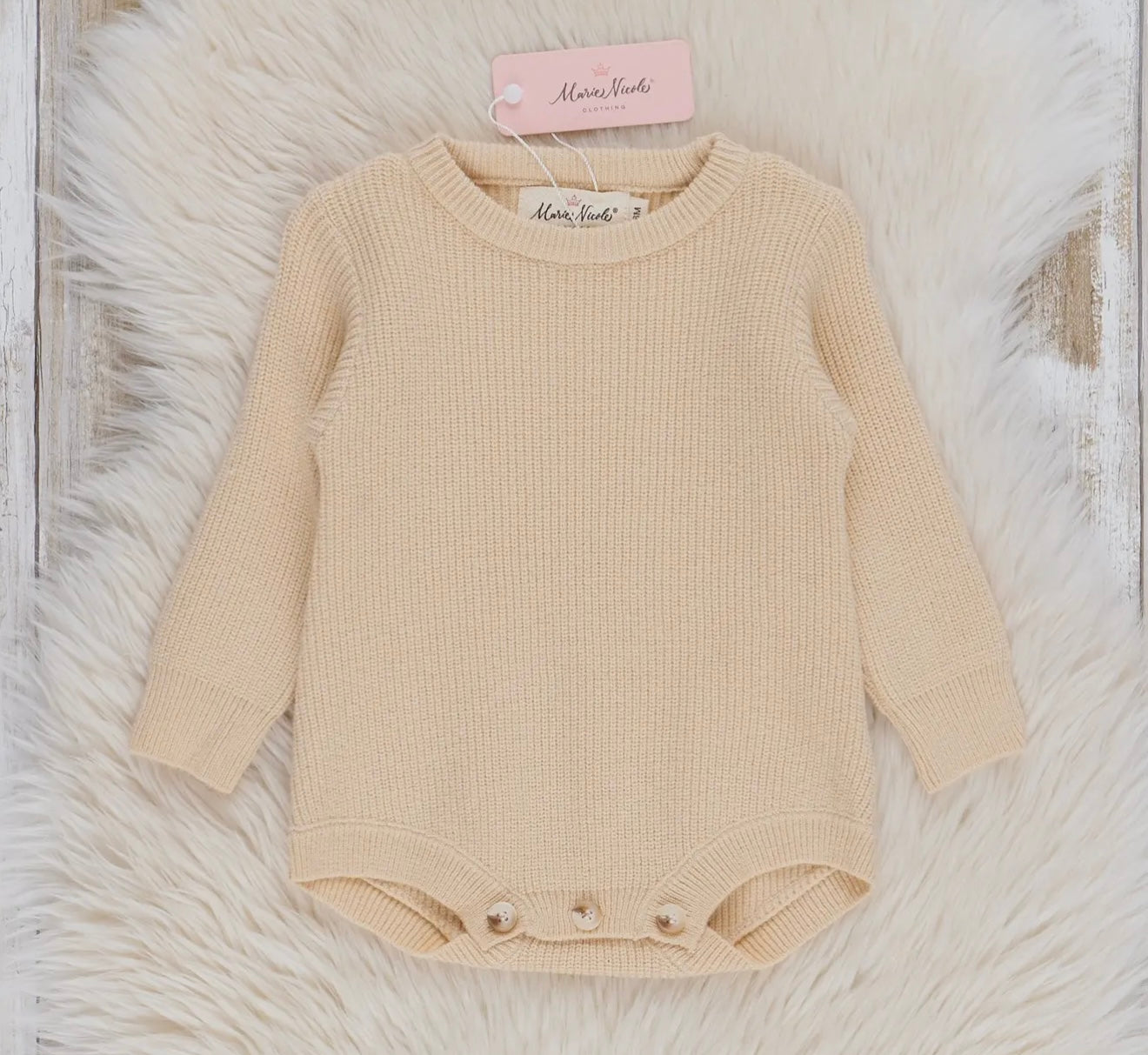 Cotton rib sweater knit bubble