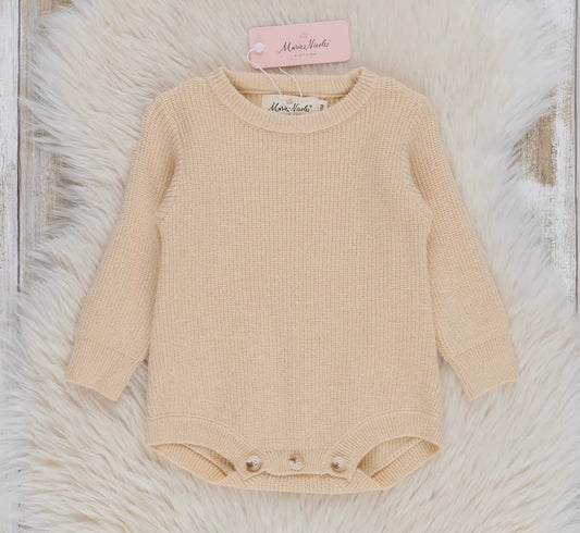 Cotton rib sweater knit bubble