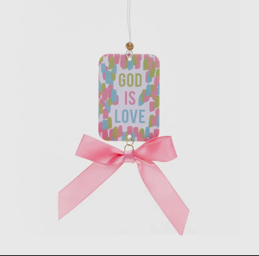 God is love air freshener