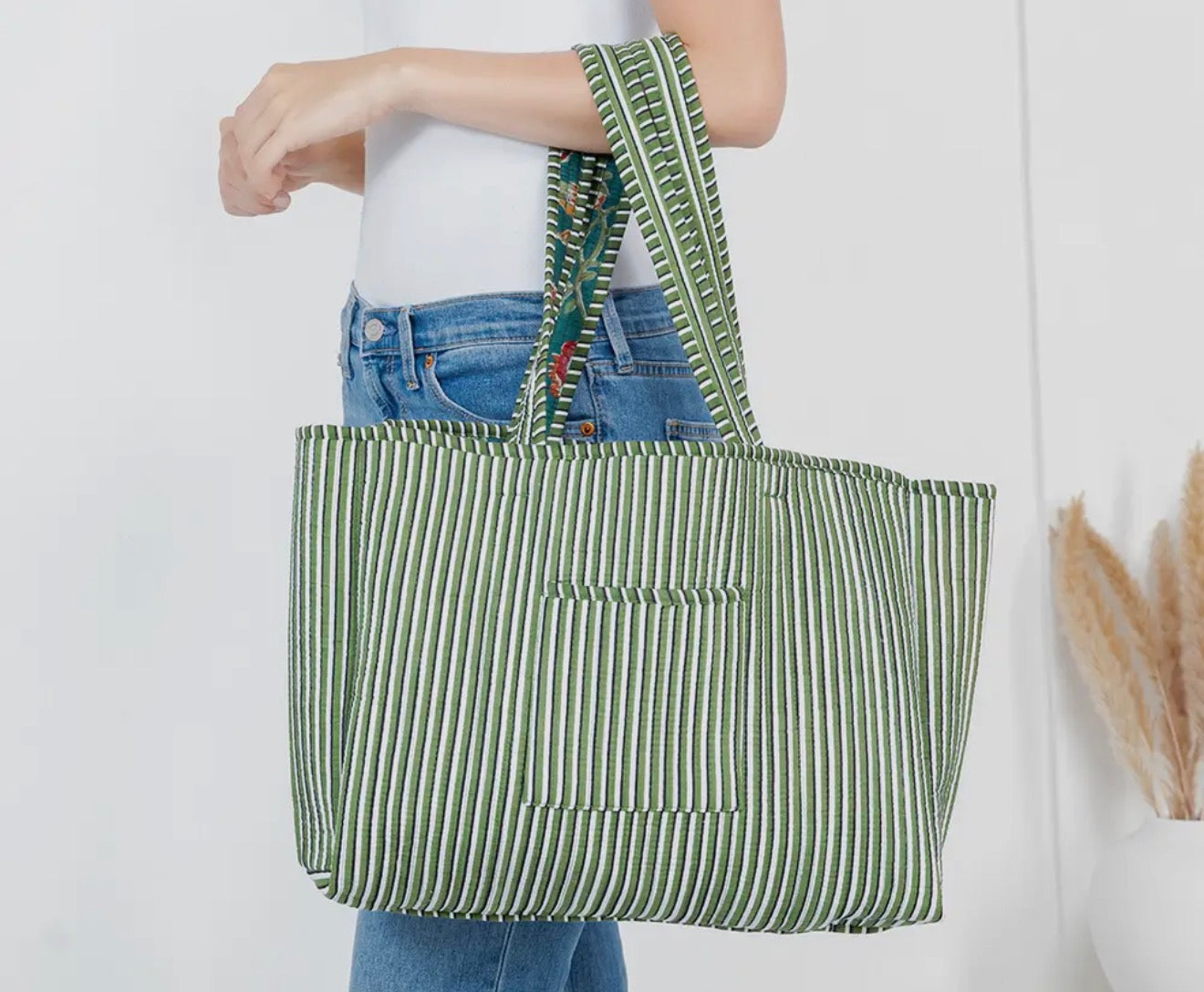 Quilted Tote Bag- The Hannah