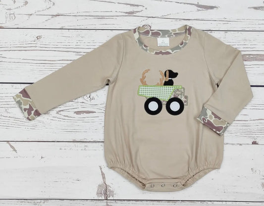 Boys camo dog bubble