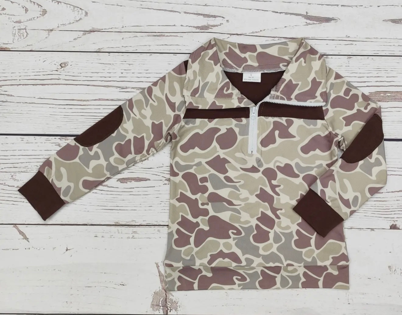Boys camo pullover