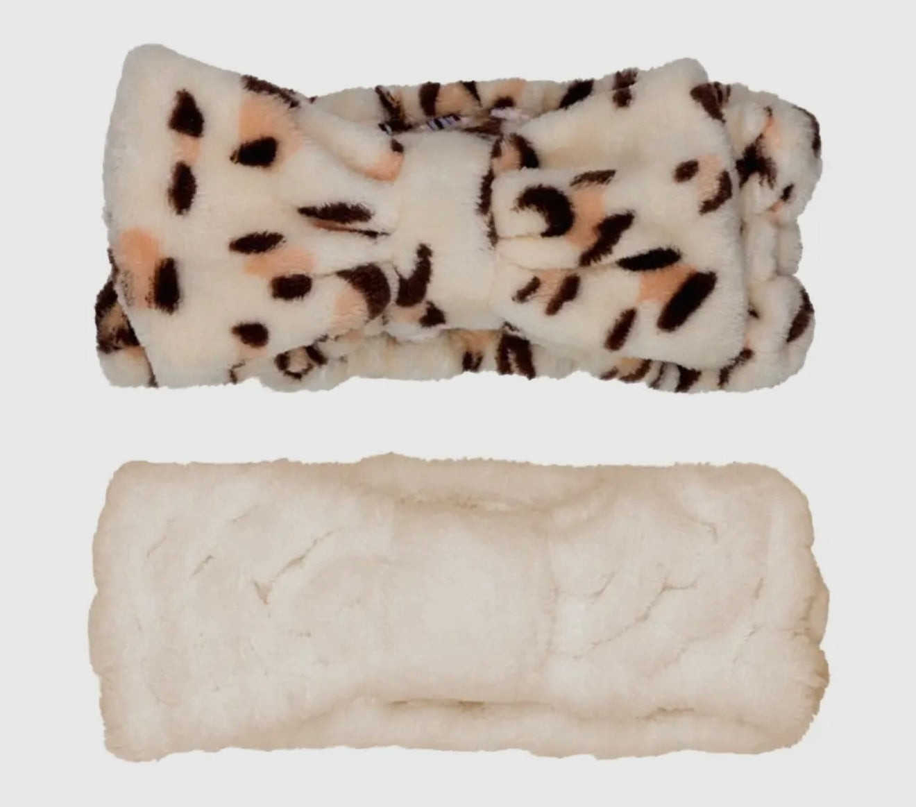 Leopard facial headband duo