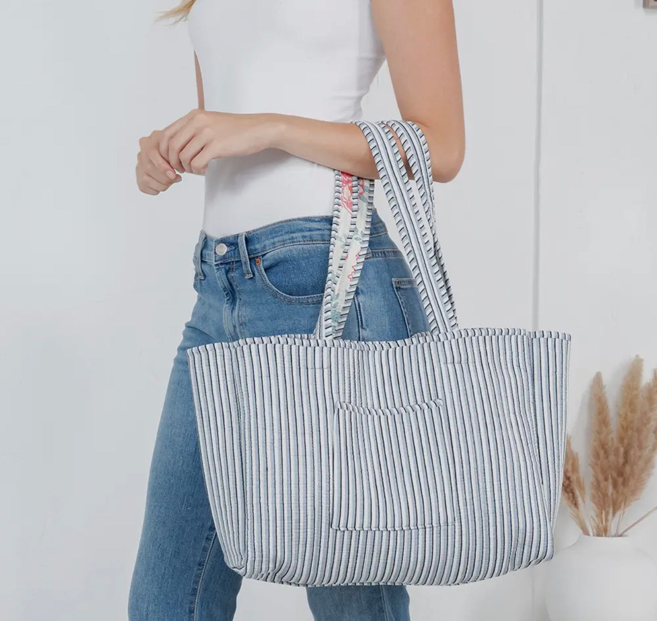 Quilted Tote Bag- The Mary