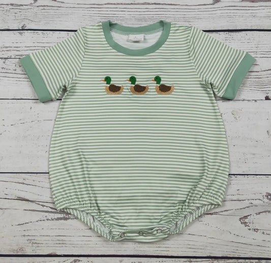 Green striped duck bubble