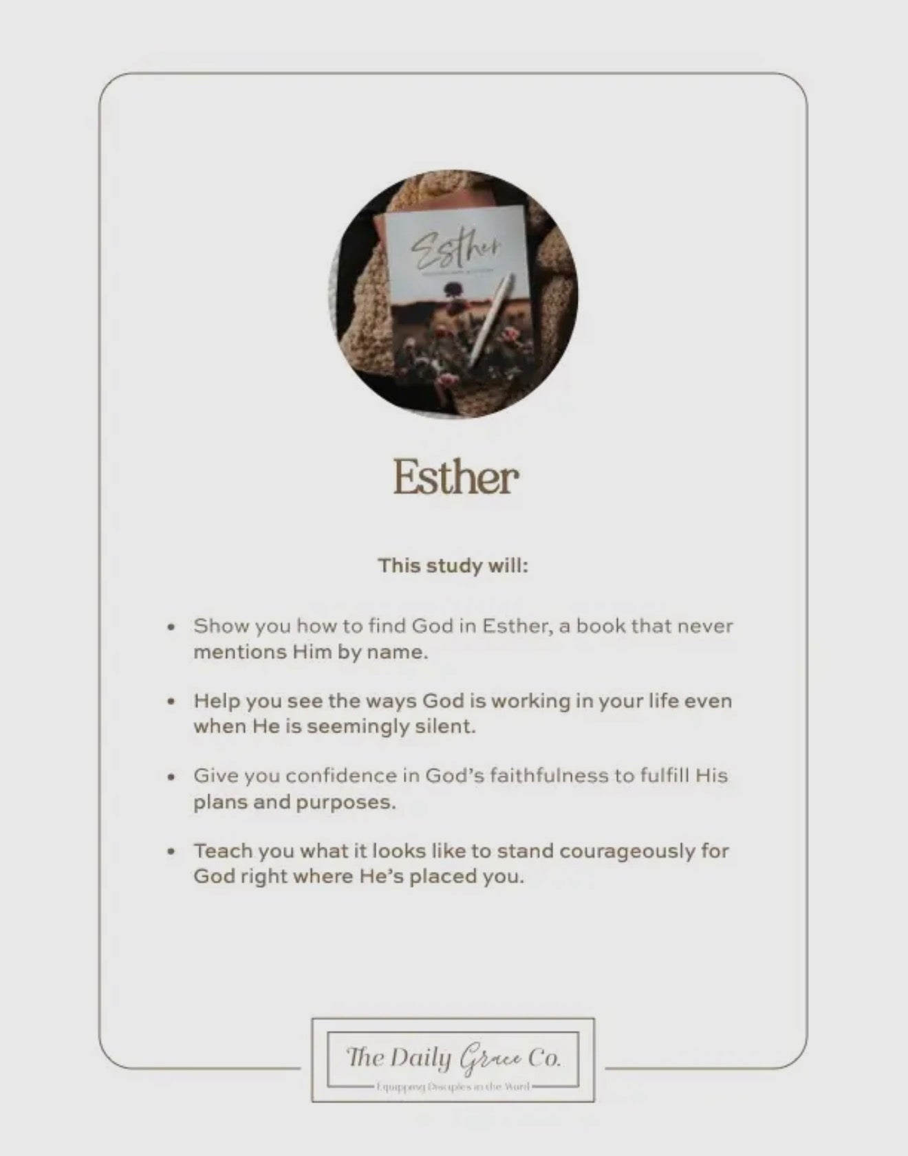 Esther Bible Study