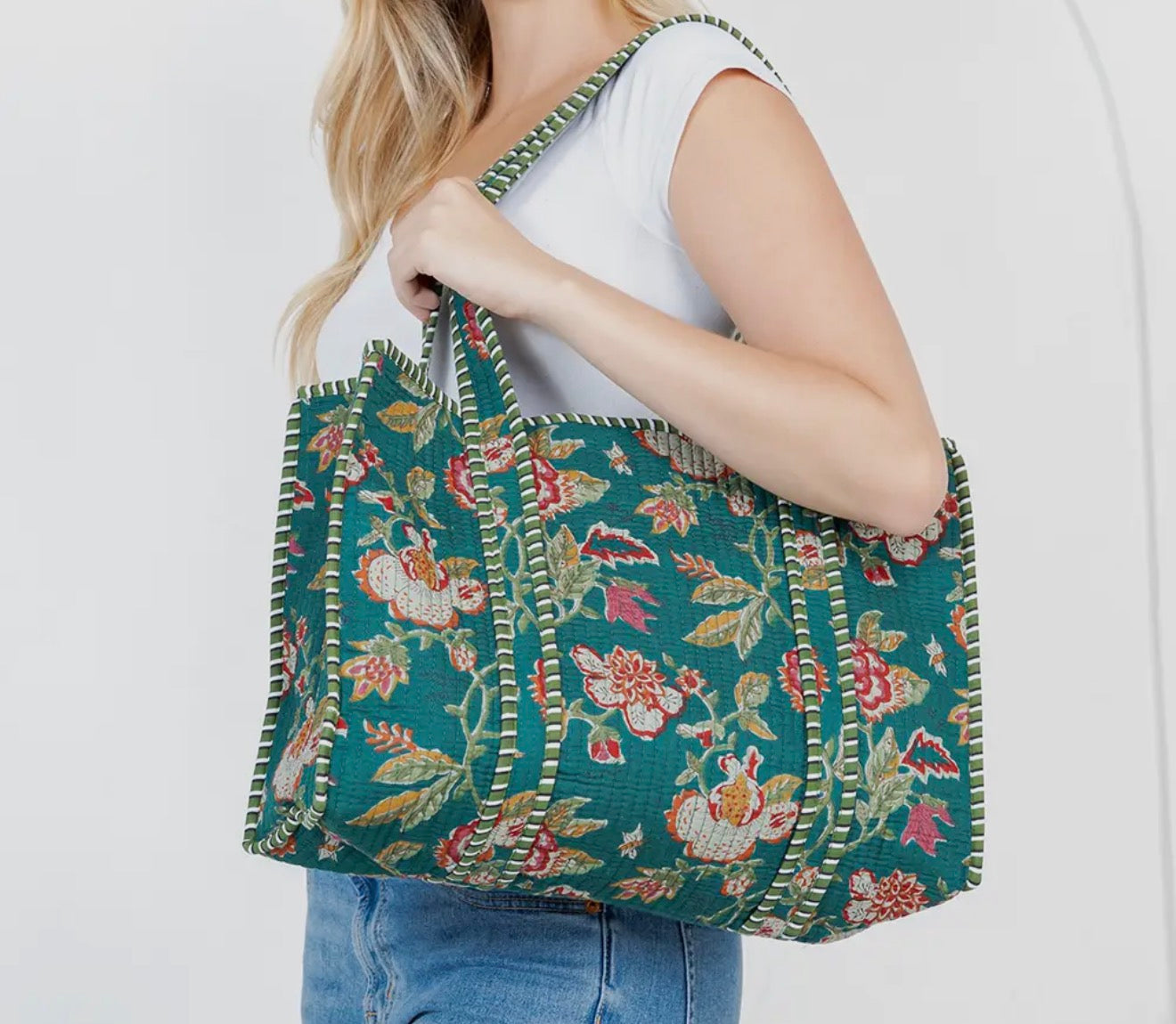 Quilted Tote Bag- The Hannah