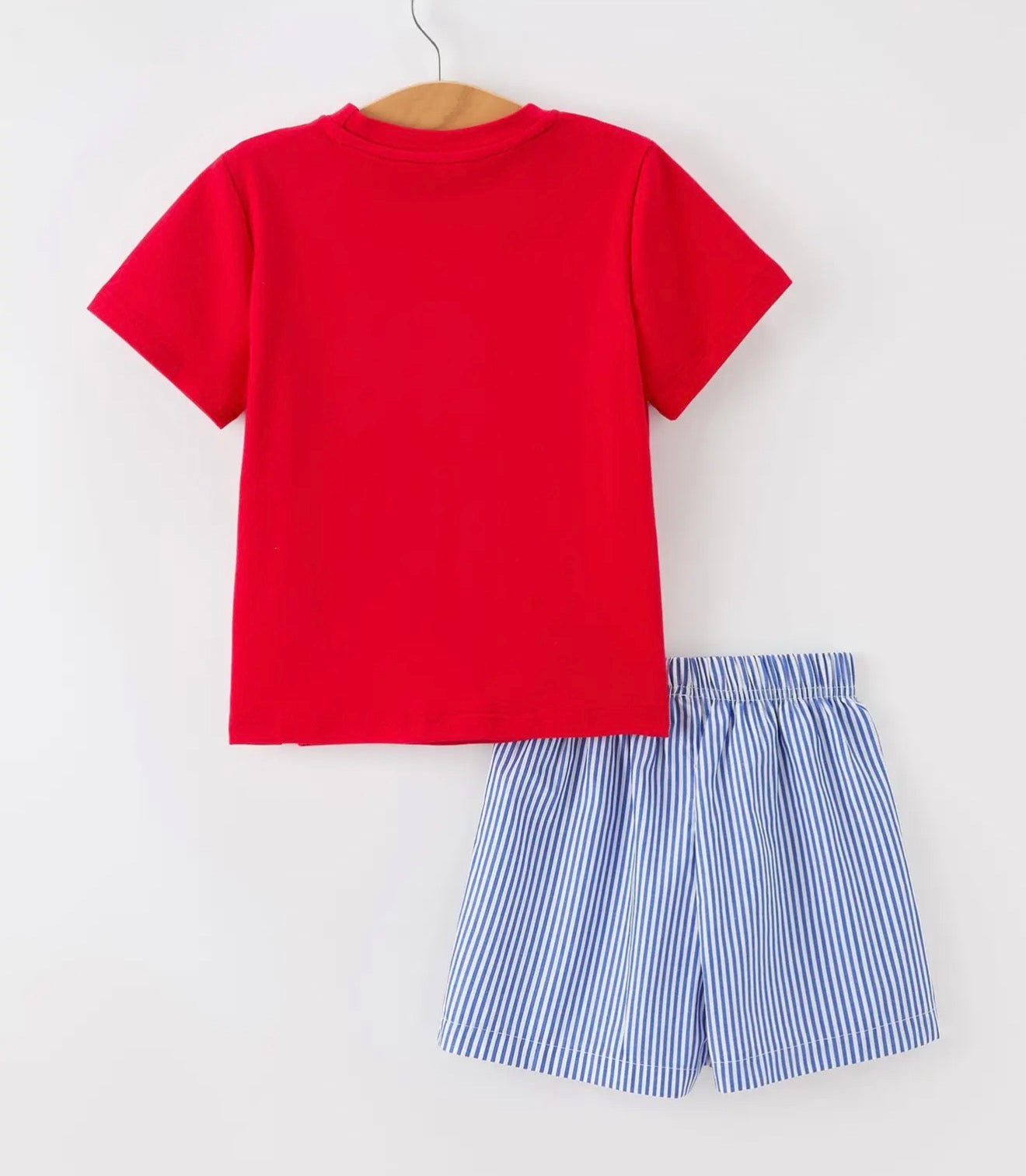 Rylee Faith Flag Embroidered Shorts Outfit