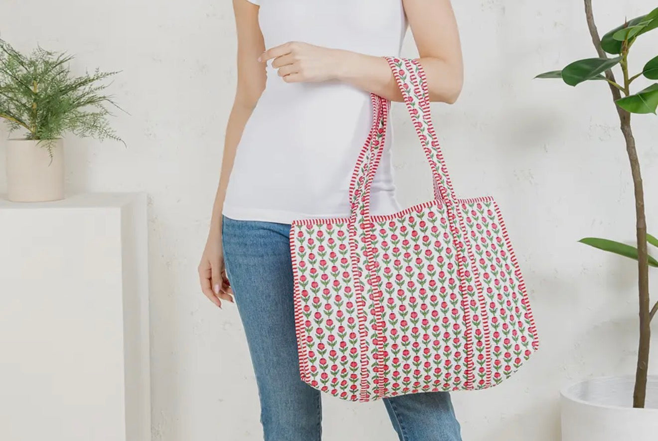 Quilted Tote Bag- The Saylor
