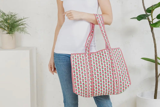 Quilted Tote Bag- The Saylor