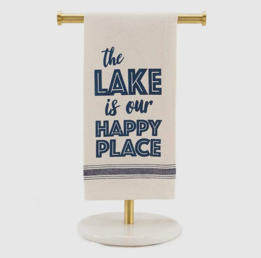 Lake Is Our Happy Place Towel