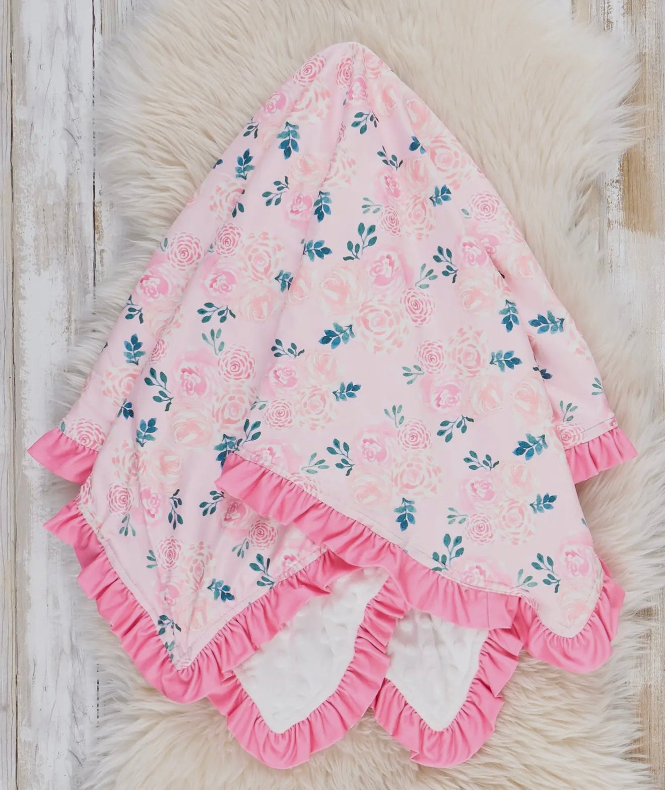 Petal soft minky blanket