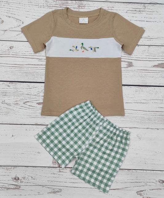 Boys tan duck set