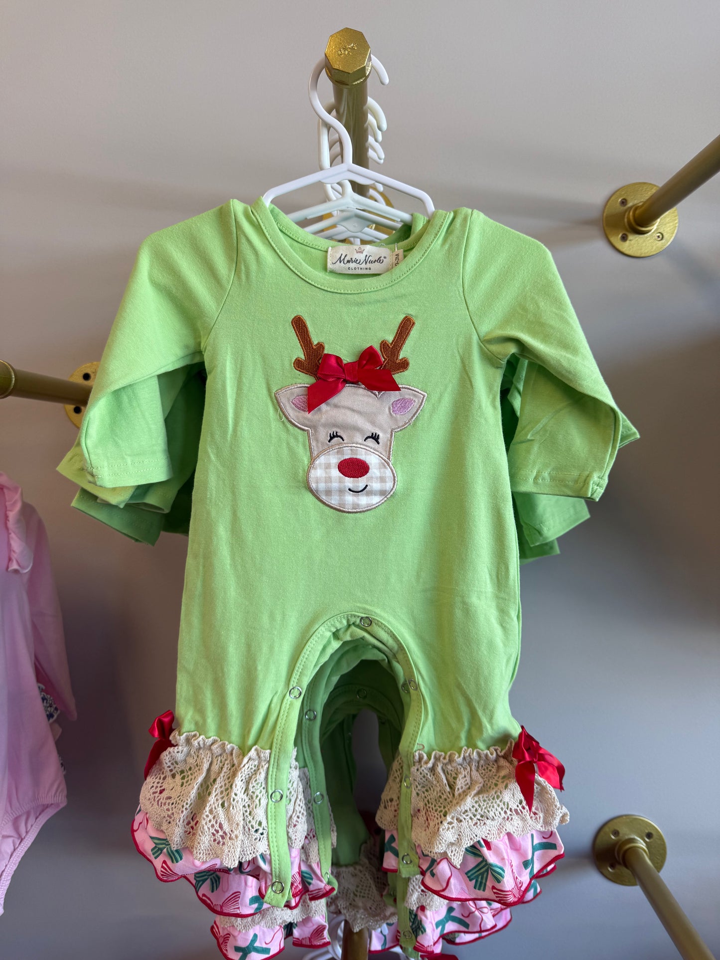 Baby girl reindeer outfit