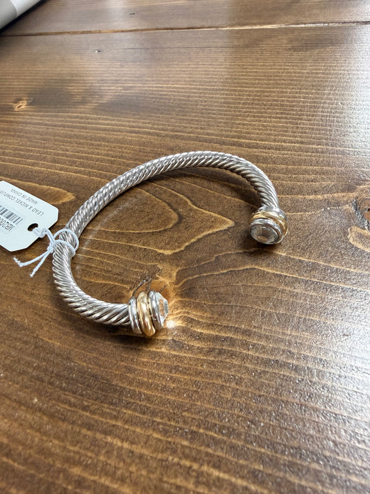 Twisted rope cuff bracelet